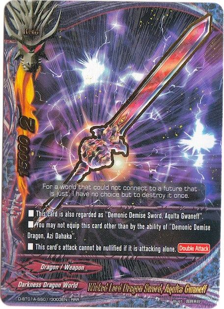 Image for Wicked Lord Dragon Sword, Aquilta Gwaneff (Buddy Rave) (D-BT01A-SS01/0003EN) - Future Card BuddyFight
