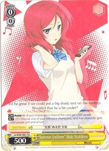 Image for "Summer Uniform" Maki Nishikino (Love Live! Vol. 2) (LL/W36-TE01 TD) - Weiss Schwarz