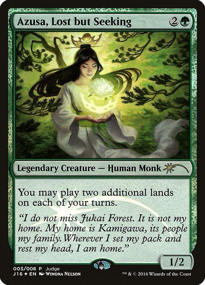 Image for Azusa, Lost but Seeking (Judge Promos) (3) - Magic: The Gathering
