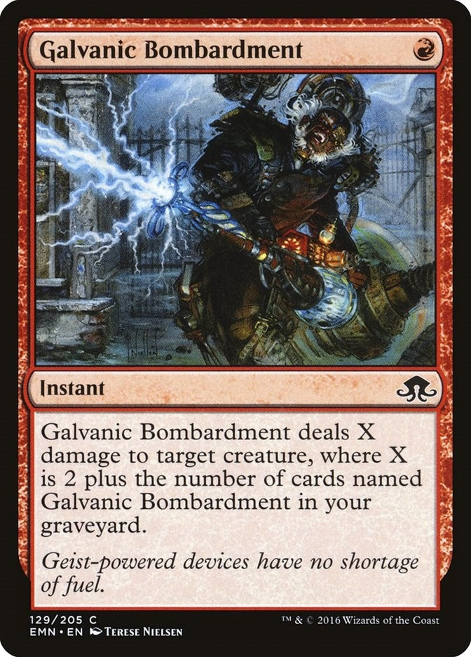 Image for Galvanic Bombardment (Eldritch Moon) (129) - Magic: The Gathering