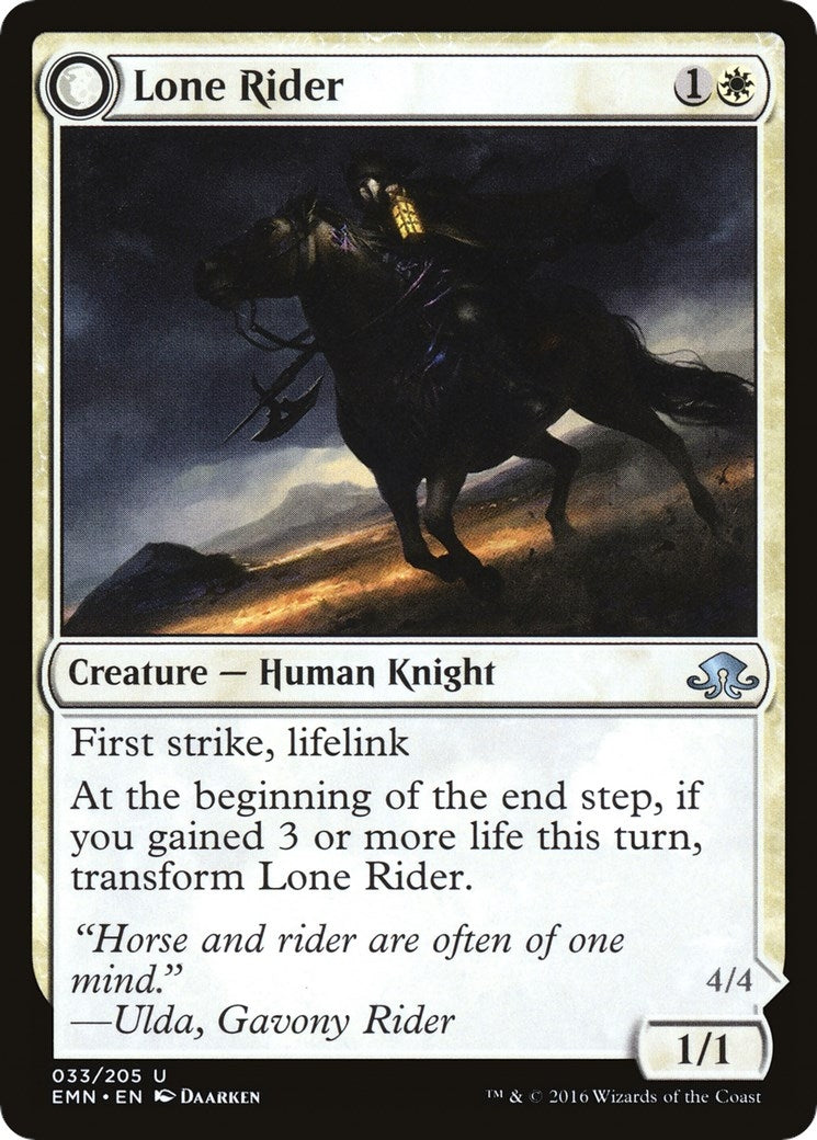 Image for Lone Rider (Eldritch Moon) (33) - Magic: The Gathering