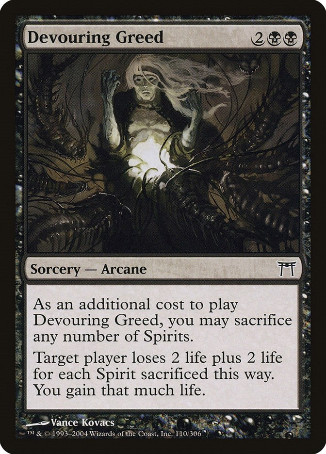 Image for Devouring Greed (Champions of Kamigawa) (110) - Magic: The Gathering