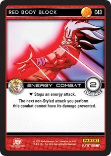 Image for Red Body Block (Panini: Vengeance) (C43) - Dragon Ball Z TCG