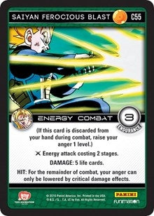 Image for Saiyan Ferocious Blast (Panini: Vengeance) (C55) - Dragon Ball Z TCG