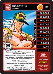 Image for Android 13 - Amused (Panini: Vengeance) (U62) - Dragon Ball Z TCG