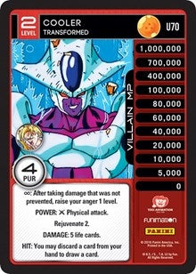 Image for Cooler - Transformed (Panini: Vengeance) (U70) - Dragon Ball Z TCG