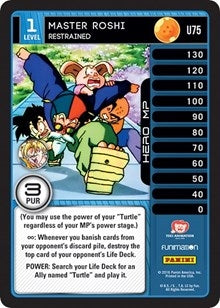 Image for Master Roshi - Restrained (Panini: Vengeance) (U75) - Dragon Ball Z TCG