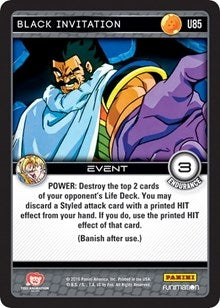 Image for Black Invitation (Panini: Vengeance) (U85) - Dragon Ball Z TCG