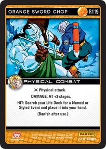 Image for Orange Sword Chop (Panini: Vengeance) (R119) - Dragon Ball Z TCG