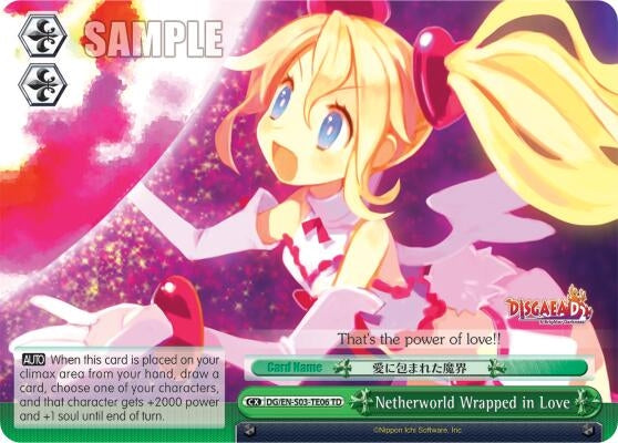 Image for Netherworld Wrapped in Love (Disgaea) (DG/EN-S03-TE06 TD) - Weiss Schwarz