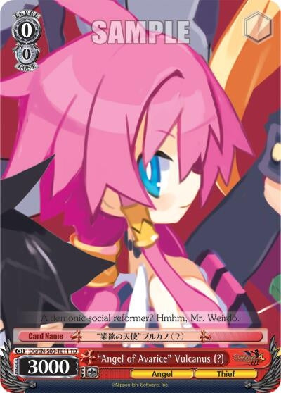 Image for "Angel of Avarice" Vulcanus (?) (Disgaea) (DG/EN-S03-TE11 TD) - Weiss Schwarz