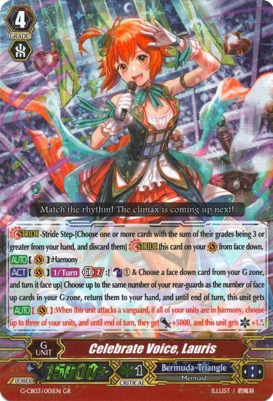 Image for Celebrate Voice, Lauris (G-CB03: Blessing of Divas) (G-CB03/001EN) - Cardfight Vanguard