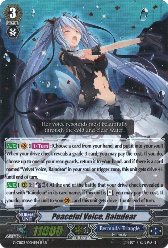 Image for Peaceful Voice, Raindear (G-CB03: Blessing of Divas) (G-CB03/004EN) - Cardfight Vanguard