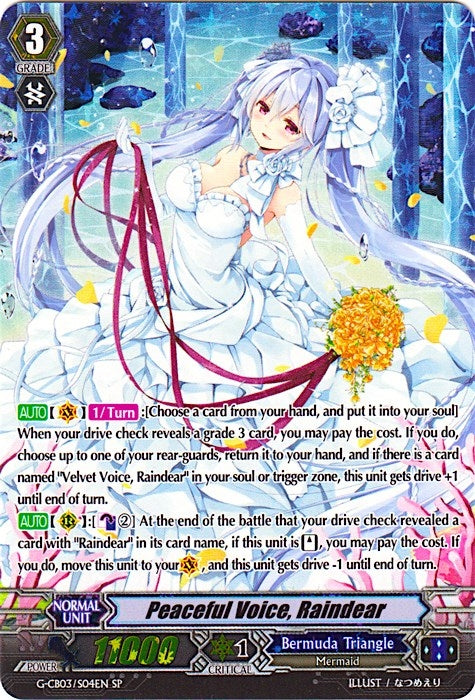 Image for Peaceful Voice, Raindear (SP) (G-CB03: Blessing of Divas) (G-CB03/S04EN) - Cardfight Vanguard