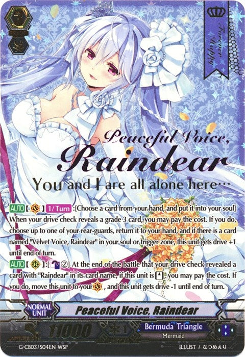 Image for Peaceful Voice, Raindear (Wedding SP) (G-CB03: Blessing of Divas) (G-CB03/S04EN) - Cardfight Vanguard