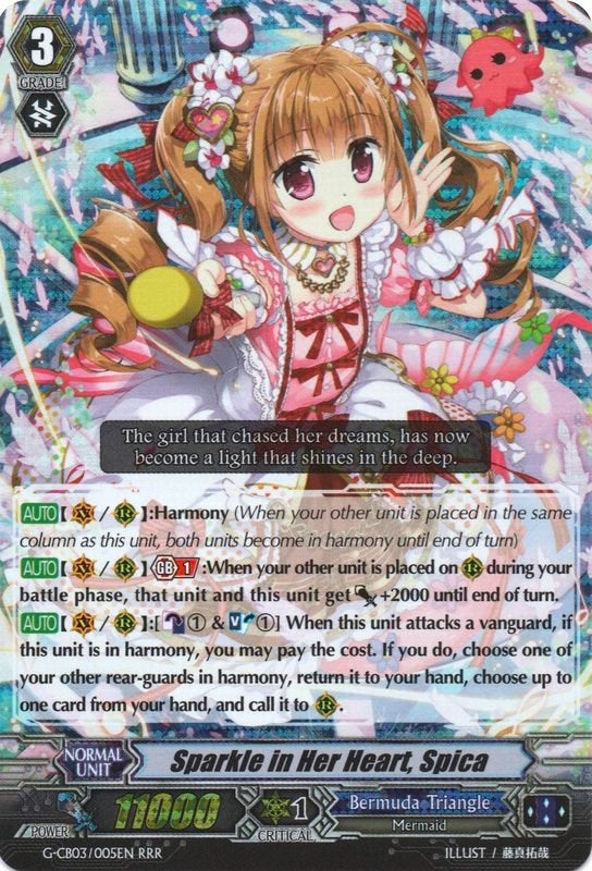 Image for Sparkle in Her Heart, Spica (G-CB03: Blessing of Divas) (G-CB03/005EN) - Cardfight Vanguard