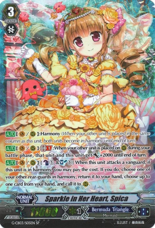 Image for Sparkle in Her Heart, Spica (SP) (G-CB03: Blessing of Divas) (G-CB03/S05EN) - Cardfight Vanguard