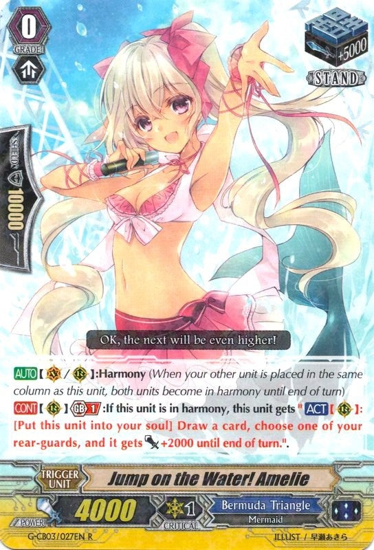 Image for Jump on the Water! Amelie (G-CB03: Blessing of Divas) (G-CB03/027EN) - Cardfight Vanguard