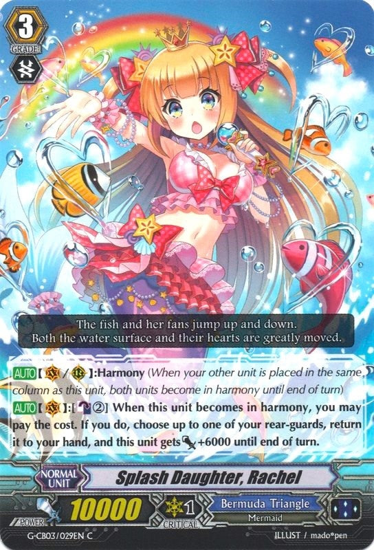 Image for Splash Daughter, Rachel (G-CB03: Blessing of Divas) (G-CB03/029EN) - Cardfight Vanguard