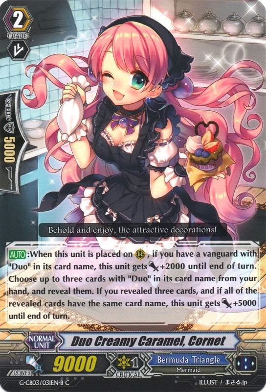 Image for Duo Creamy Caramel, Cornet (Black) (G-CB03: Blessing of Divas) (G-CB03/031EN B) - Cardfight Vanguard