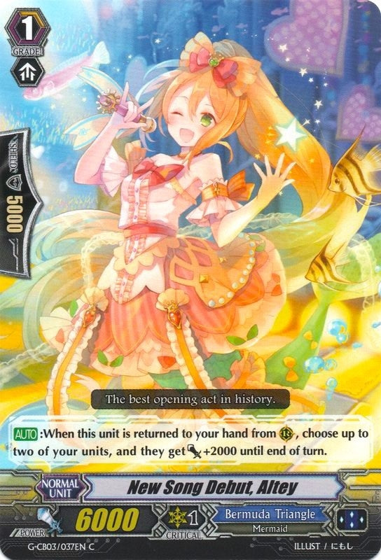 Image for New Song Debut, Altey (G-CB03: Blessing of Divas) (G-CB03/037EN) - Cardfight Vanguard