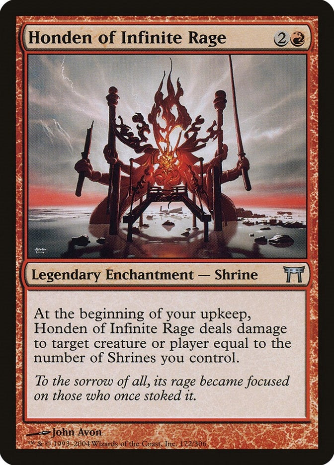 Image for Honden of Infinite Rage (Champions of Kamigawa) (172) - Magic: The Gathering