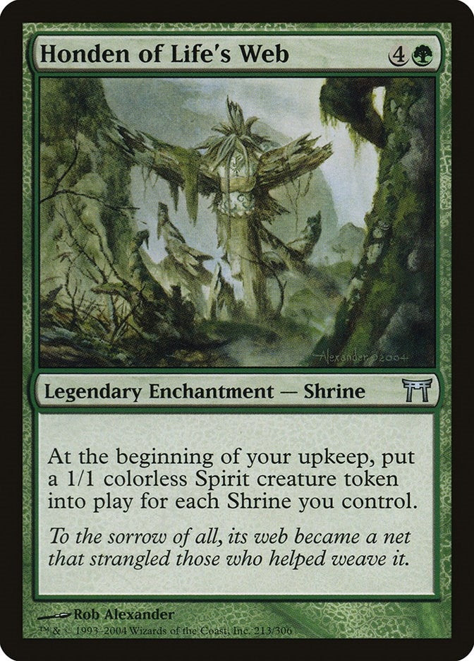 Image for Honden of Life's Web (Champions of Kamigawa) (213) - Magic: The Gathering