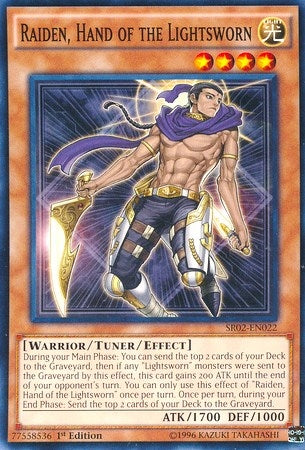 Image for Raiden, Hand of the Lightsworn (Structure Deck: Rise of the True Dragons) (SR02-EN022) - YuGiOh