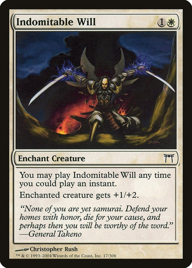 Image for Indomitable Will (Champions of Kamigawa) (17) - Magic: The Gathering