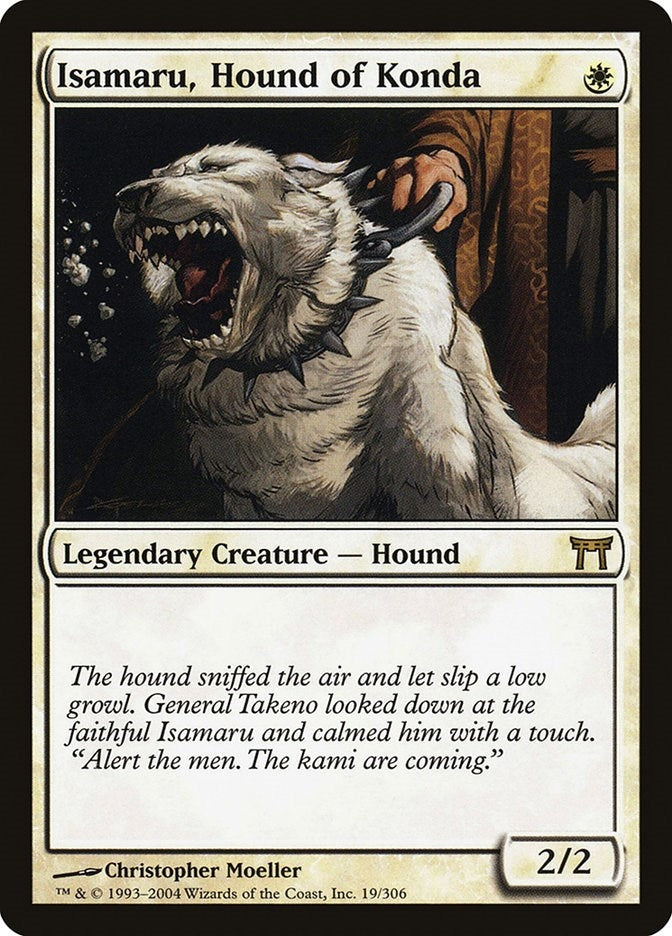Image for Isamaru, Hound of Konda (Champions of Kamigawa) (19) - Magic: The Gathering