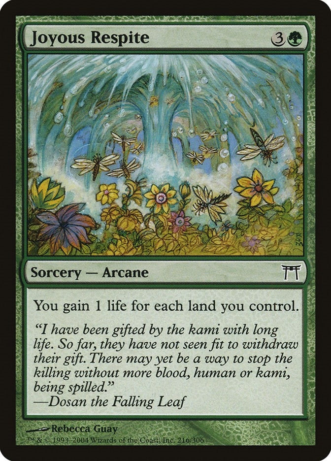 Image for Joyous Respite (Champions of Kamigawa) (216) - Magic: The Gathering