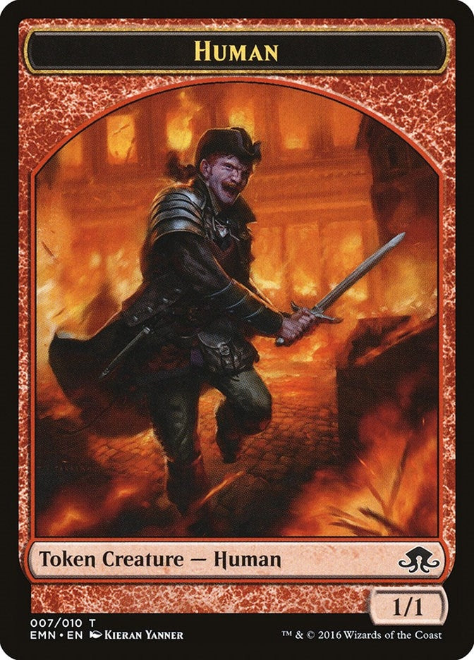 Image for Human Token (Eldritch Moon) (7) - Magic: The Gathering