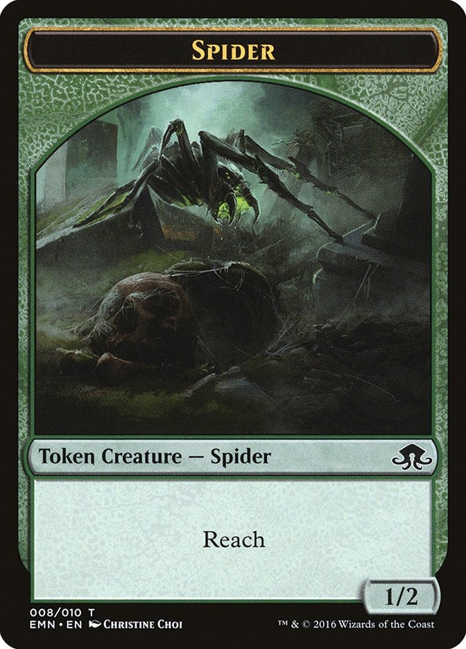 Image for Spider Token (Eldritch Moon) (8) - Magic: The Gathering
