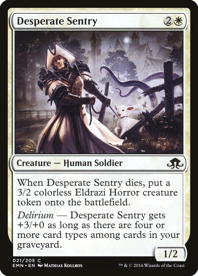 Image for Desperate Sentry (Eldritch Moon) (21) - Magic: The Gathering