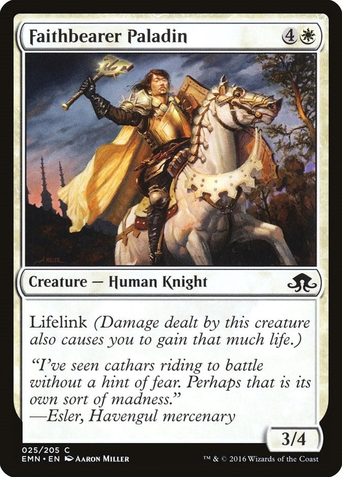 Image for Faithbearer Paladin (Eldritch Moon) (25) - Magic: The Gathering