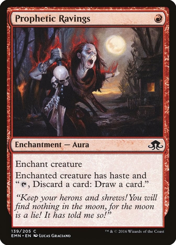 Image for Prophetic Ravings (Eldritch Moon) (139) - Magic: The Gathering
