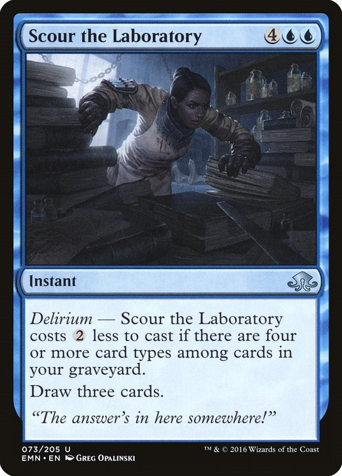 Image for Scour the Laboratory (Eldritch Moon) (73) - Magic: The Gathering
