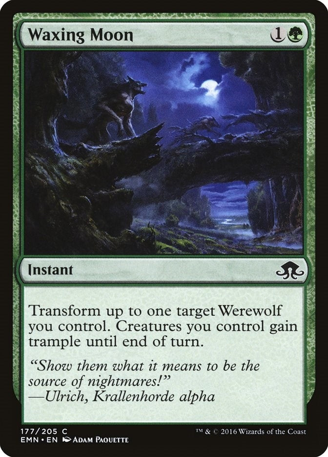 Image for Waxing Moon (Eldritch Moon) (177) - Magic: The Gathering