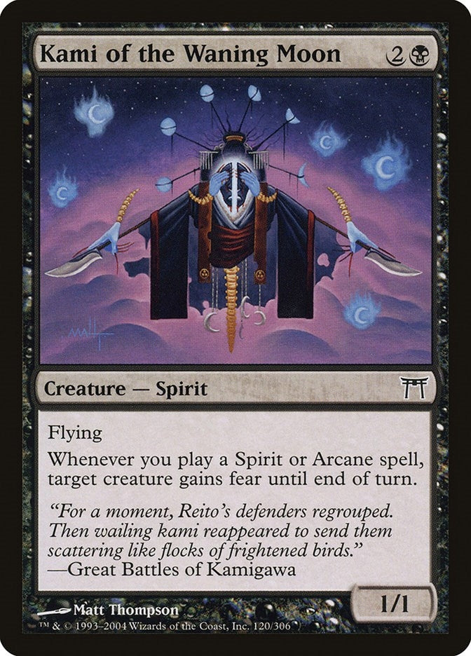 Image for Kami of the Waning Moon (Champions of Kamigawa) (120) - Magic: The Gathering