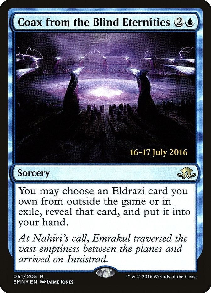 Image for Coax from the Blind Eternities (Prerelease Cards) (51) - Magic: The Gathering