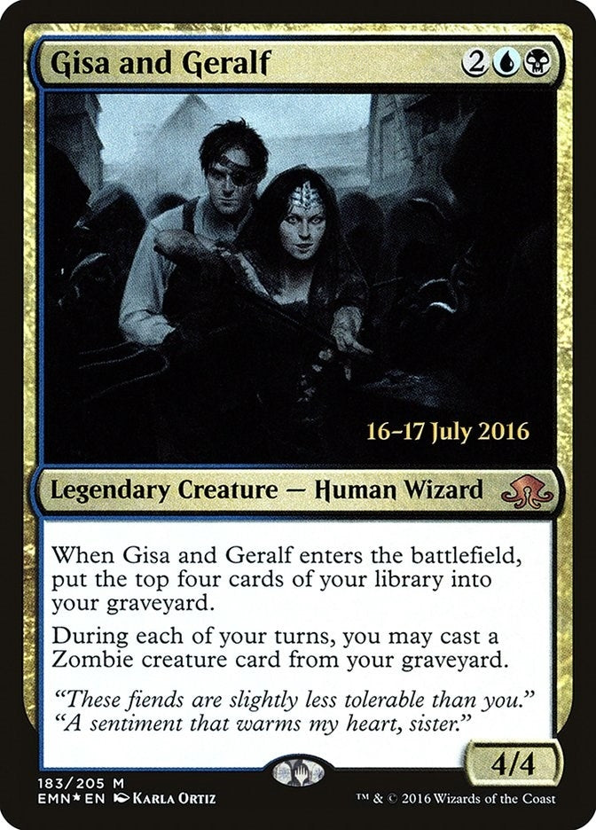 Image for Gisa and Geralf (Prerelease Cards) (183) - Magic: The Gathering