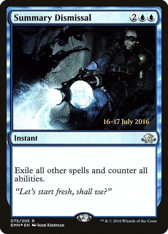 Image for Summary Dismissal (Prerelease Cards) (75) - Magic: The Gathering