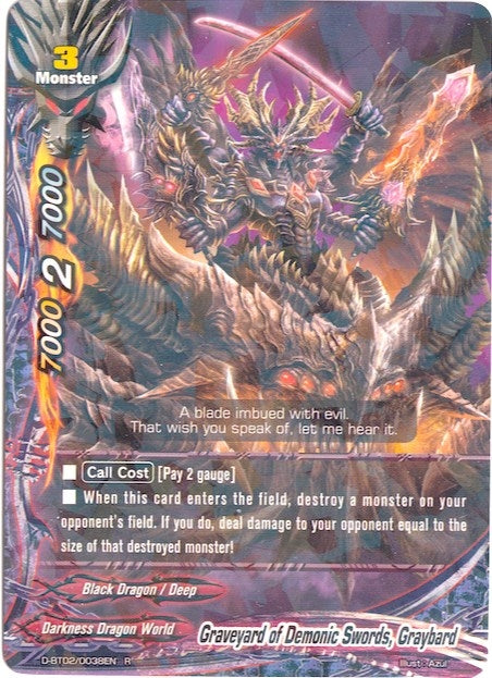 Image for Graveyard of Demonic Swords, Graybard (Roar! Invincible Dragon!!) (D-BT02/0038EN) - Future Card BuddyFight