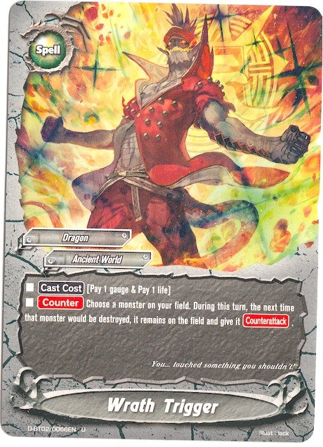 Image for Wrath Trigger (Roar! Invincible Dragon!!) (D-BT02/0066EN) - Future Card BuddyFight