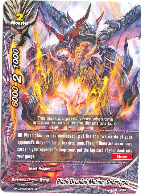 Image for Black Dreaded Motion, Gataclysm (Roar! Invincible Dragon!!) (D-BT02/0068EN) - Future Card BuddyFight