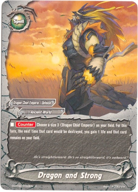 Image for Dragon and Strong (Roar! Invincible Dragon!!) (D-BT02/0103EN) - Future Card BuddyFight