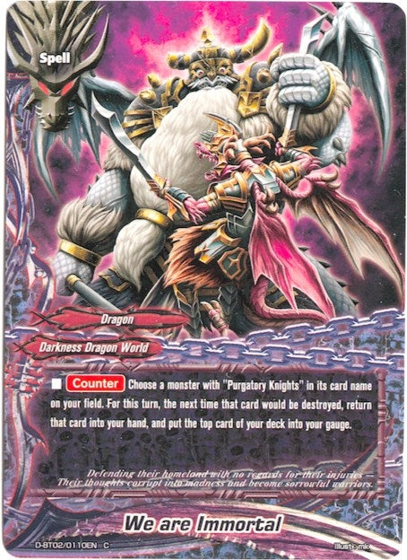 Image for We Are Immortal (Roar! Invincible Dragon!!) (D-BT02/0110EN) - Future Card BuddyFight