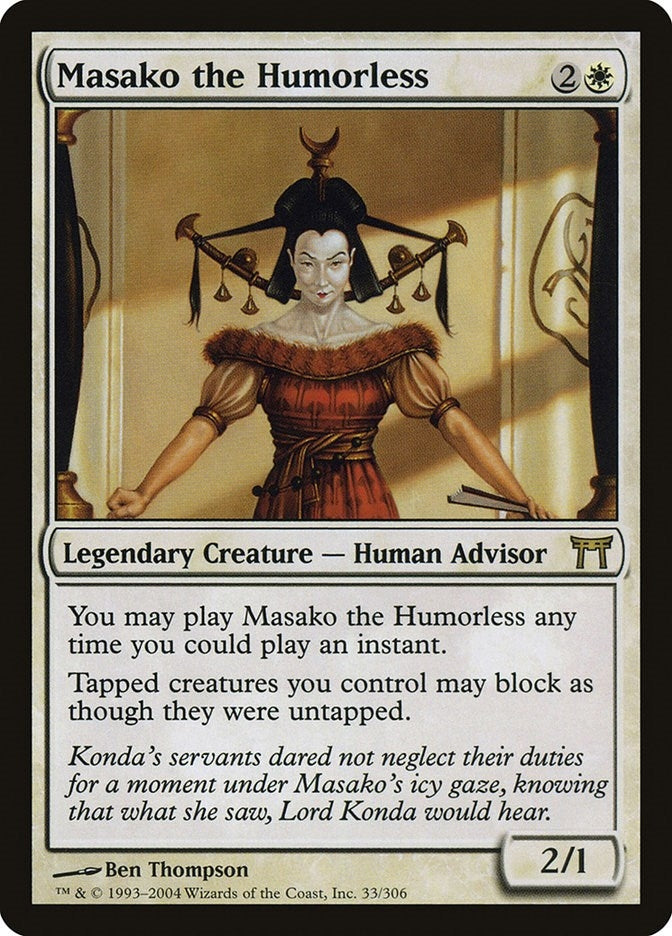 Image for Masako the Humorless (Champions of Kamigawa) (33) - Magic: The Gathering