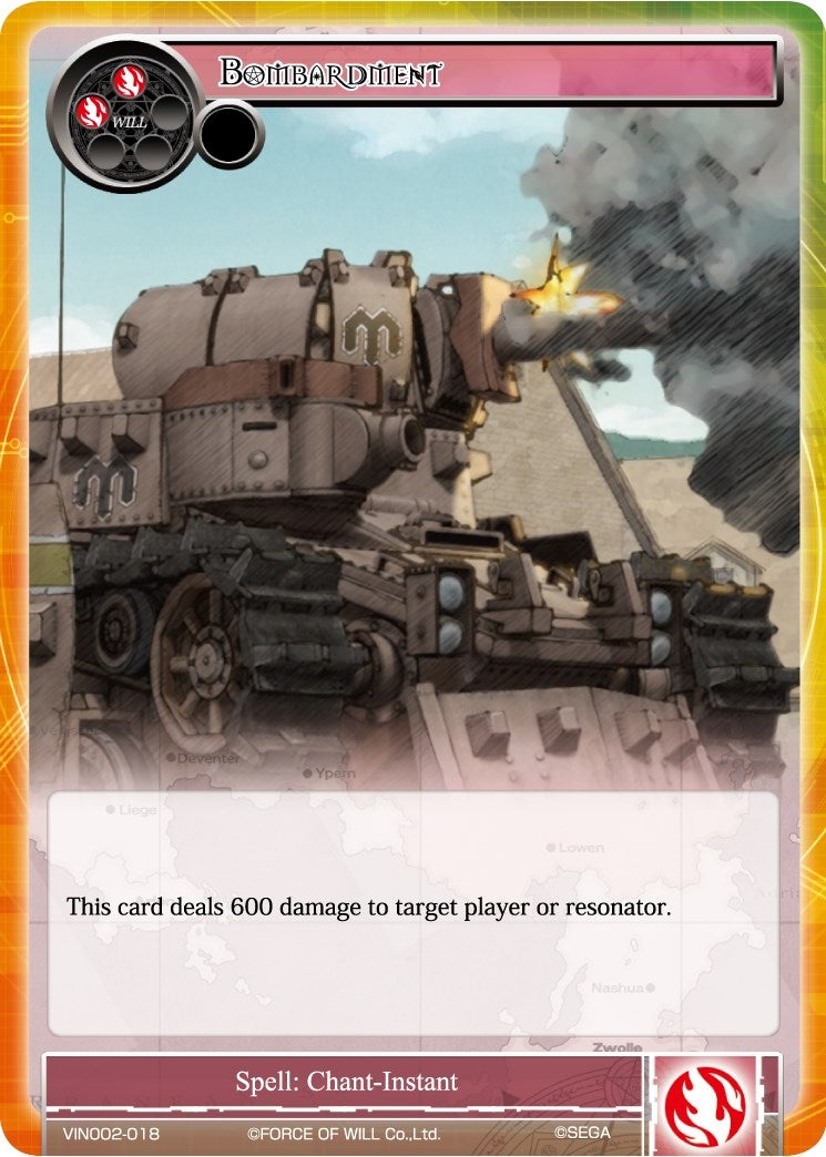 Image for Bombardment (Vingolf 2 - Valkyria Chronicles) (VIN002-018) - Force of Will