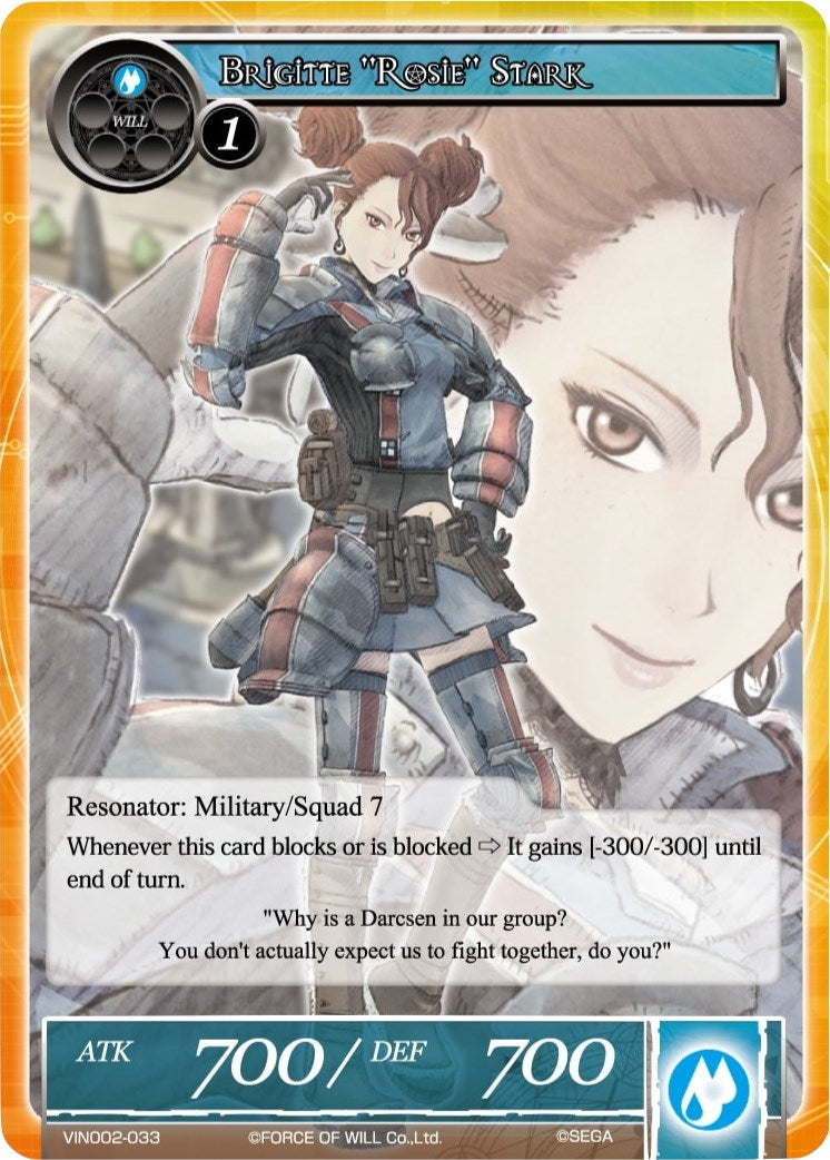 Image for Brigitte "Rosie" Stark (Vingolf 2 - Valkyria Chronicles) (VIN002-033) - Force of Will
